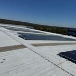 Large scale rooftop solar system industrial facility